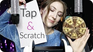 ASMR Scratching & Tapping 12 Different Tingly Textured Things  1.5 Hours Long to Help You Sleep