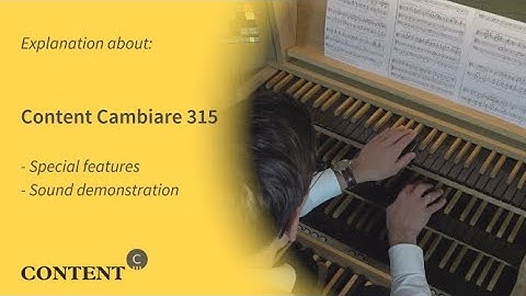 Content Studio | Explanation about our Cambiare 315 (Hauptwerk)