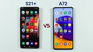 Samsung A72 vs Samsung S21 Plus - SPEED TEST