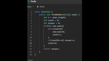 1295 Find Numbers with Even Number of Digits