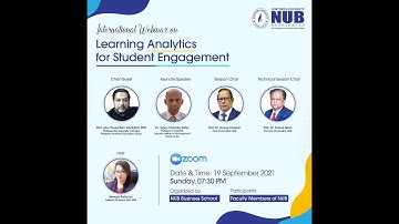 International Webinar on Learning Analytics for Student Engagement