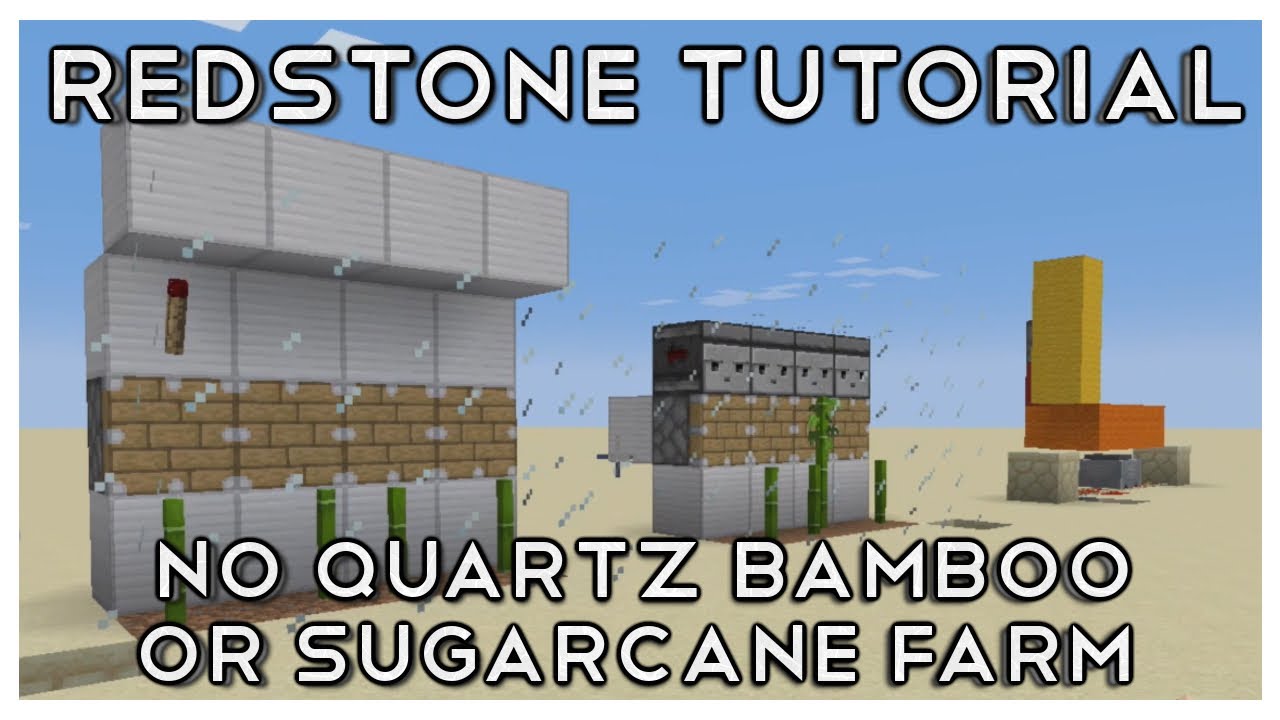 How To Make An Automatic Bamboo or Sugarcane Farm Without Quartz In ...