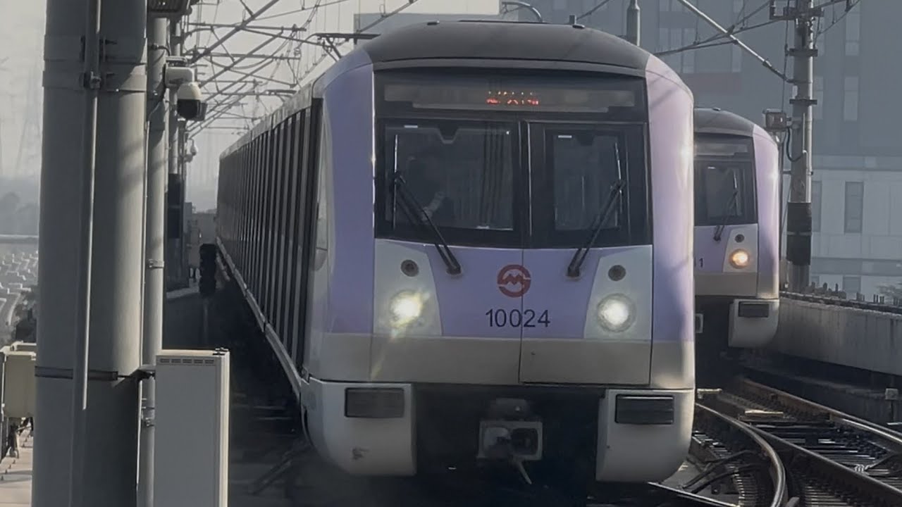 上海地鐵10號線Shanghai Metro Line 10 虹橋火車站Hongqiao Railway Station＞基隆路Jilong Road[4K60 HDR]