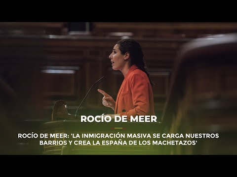 Rocío de Meer: 'La inmigración masiva se carga nuestros barrios y crea la España de los machetazos'