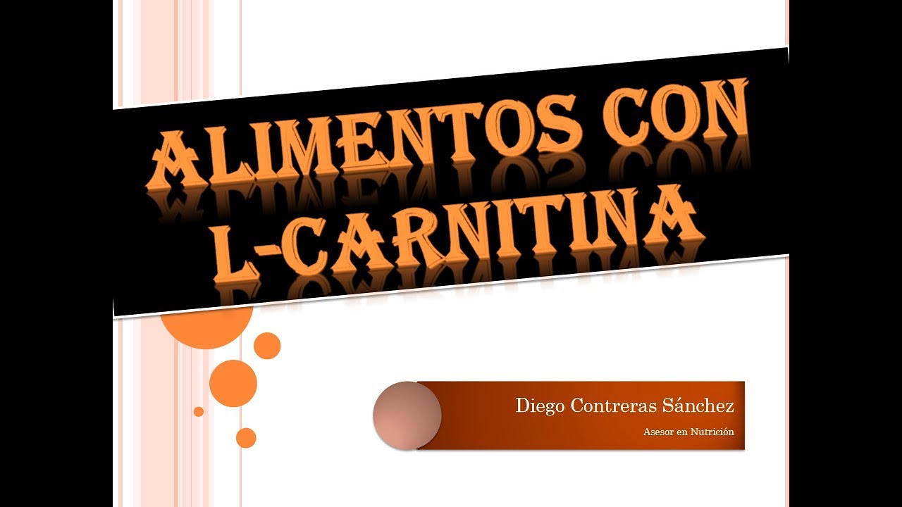 Alimentos que nos aportan LCarnitina YouTube