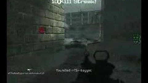 Call of Duty 4: 100 Kill Streak!!!