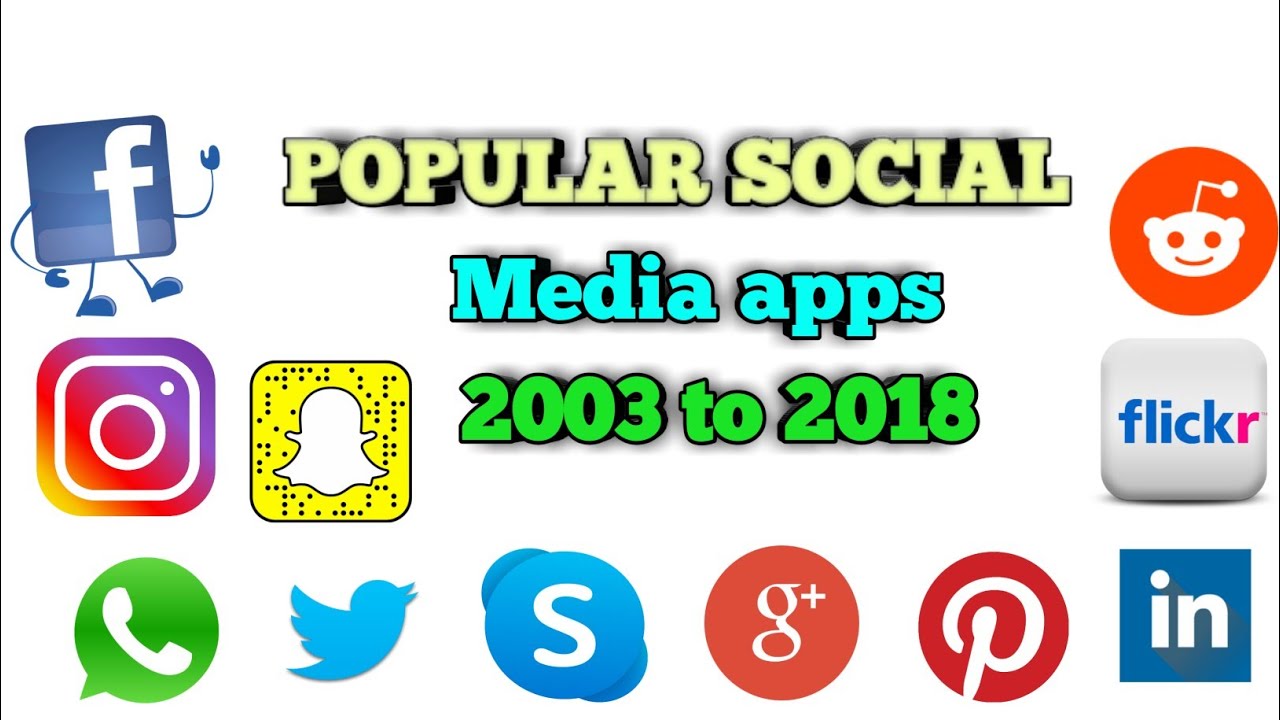Most popular Social Media apps |  Popular Social Networking sites 2003 to 2020 