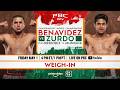 Benavidez vs. Zurdo WEIGH-IN LIVE STREAM