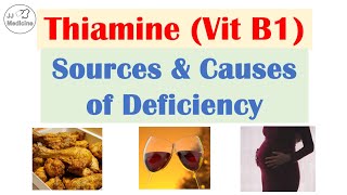 Thiamine (Vit B1) Sources & Causes of Deficiency | Diets, Medications, Gastrointestinal Conditions