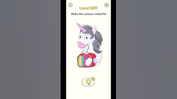 DOP 2 Level 1537 Walkthrough - "Make the unicorn colorful" #shorts