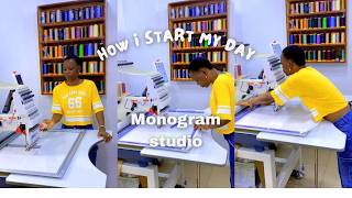 Famous How I start my day in my monogram studio #monogram #embroidery #fashion Wealth