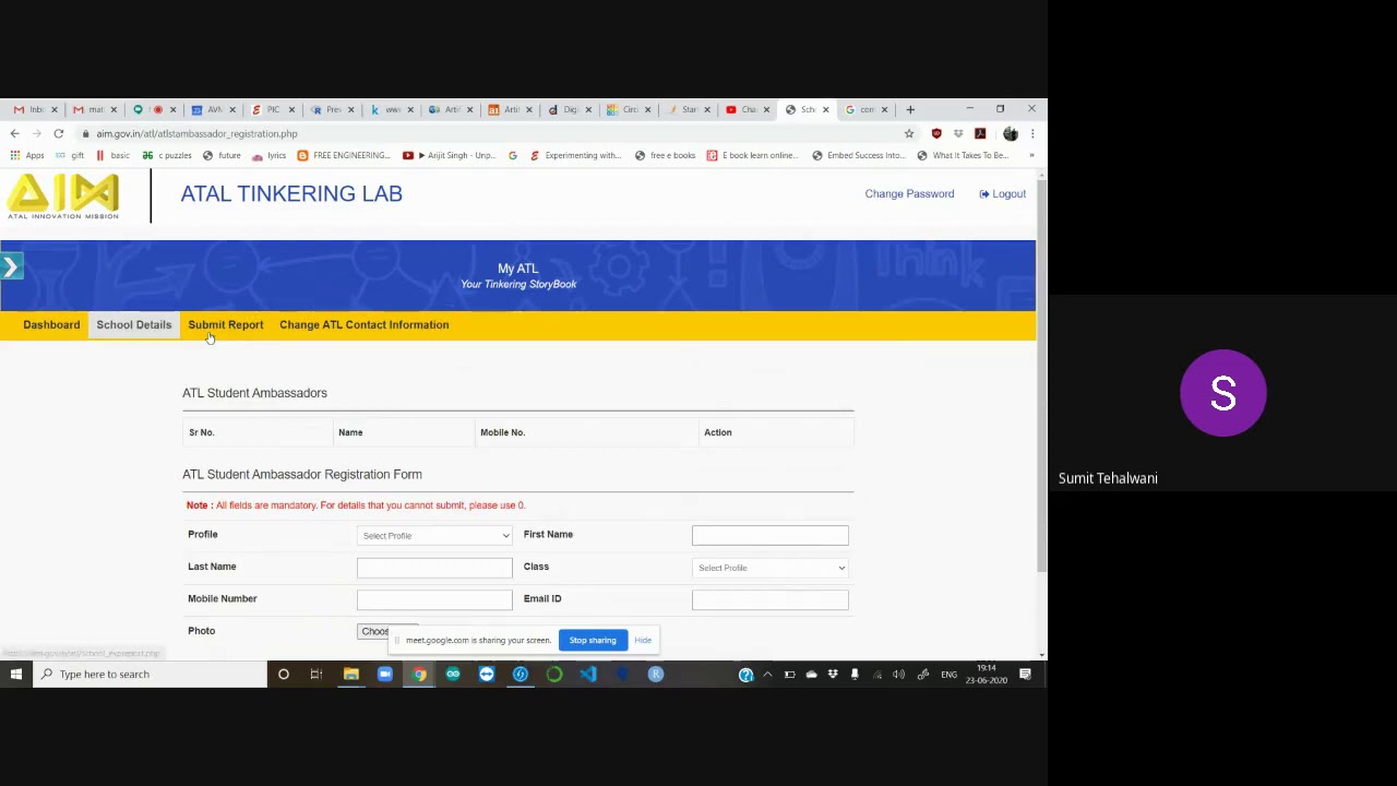 How to fill monthly report on ATL DASHBOARD in Hindi , Explained By