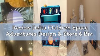 Review Delta Children Space Adventures Design & Store 6 Bin Toy Storage Organizer - Greenguard Gold