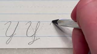 Capital Y in cursive