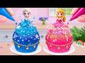 ✨Disney Princess Cupcake Idea 🧁 Colorful Princess Buttercream Cake Decorating | Yummy Mini Cakes