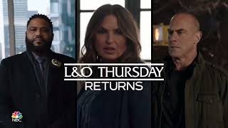 L&O Thursday Returns (Law & Order | SVU | Organized Crime) Promo 4/07/22