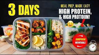 120G Protein Daily The Ultimate 3 Days Low Calorie High Protein Meal Prep