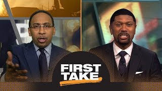 Stephen A. Smith and Jalen Rose have heated debate about Rockets vs. Warriors | First Take | ESPN