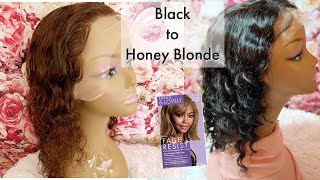 DIY: How TO Dye Your Wig Honey Blonde| NO BLEACH!!!!
