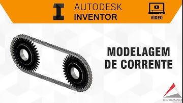 MODELAMENTO DE CORRENTE - SHORT VÍDEO | AUTODESK INVENTOR | PERFORMANCE PROJETOS 3D