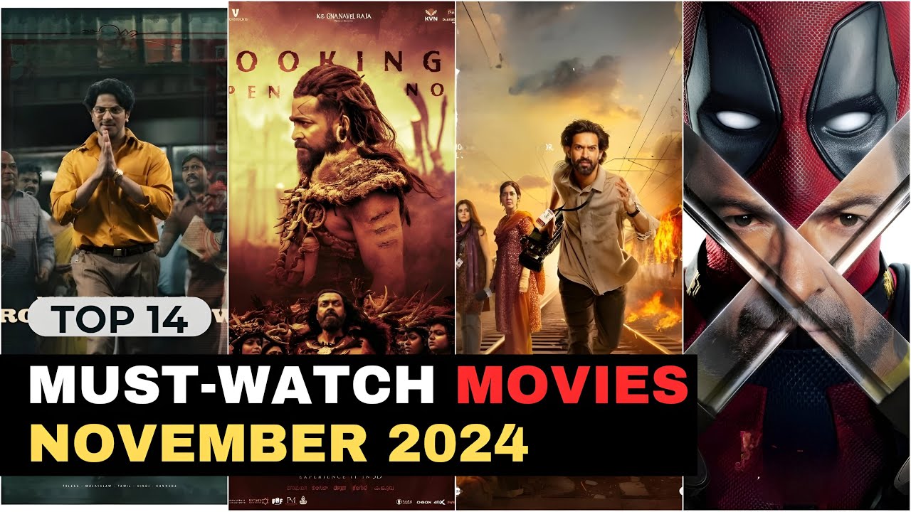Top 14 Must-Watch movies in November 2024 on Ott Platform| New Movies Of November 2024