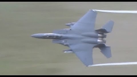 F-15E Strike Eagle from the 48th FW - low level in the Mach Loop