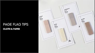 Planner Tips: How to Use Your Page Flags Creatively AND Functionally | Cloth & Paper