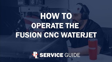 How To Operate the Fusion CNC Waterjet| CNC Sawjet Service