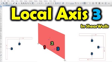 How To Modify Shear Walls Local Axis? (Red-1,Green-2,Blue-3)