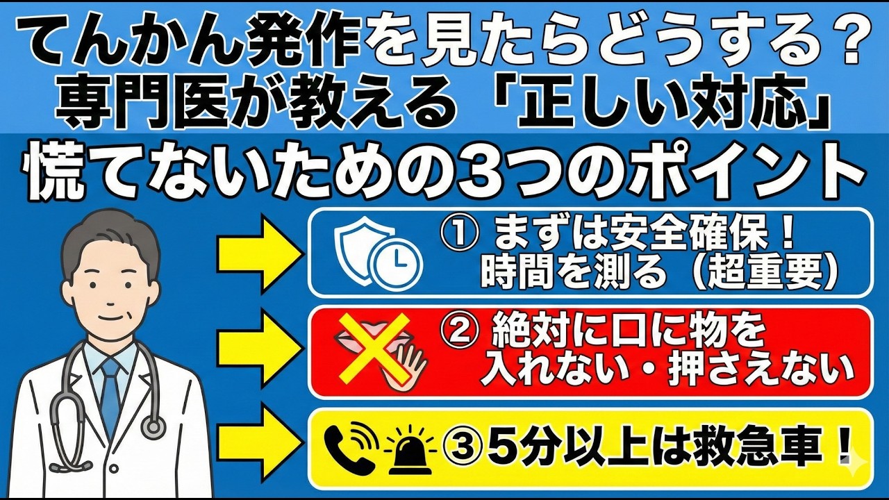 【専門医が解説】てんかん発作：その時、あなたにできること｜正しい応急処置とやってはいけないこと