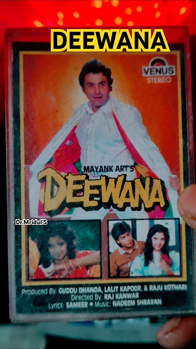 DEEWANA (1992) Audio Cassette Collection #rishikapoor #divyabharti #shahrukh_khan #nadeemsravan