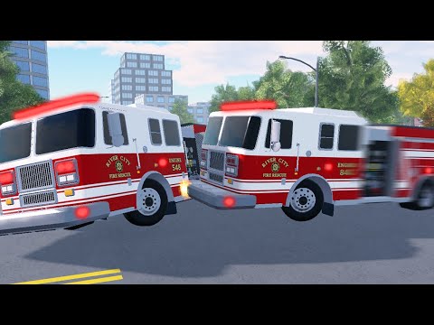 FIRETRUCK SMASHES INTO ANOTHER FIRETRUCK! - ERLC Roblox Liberty County ...