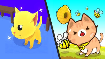 CAT ESCAPE vs SAVE THE CAT - Satisfying Double gameplay Walkthrough Android ios
