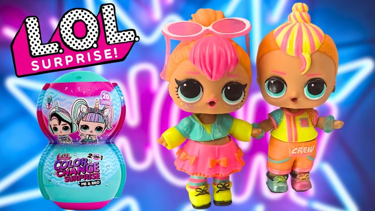 {ASMR} 2n1 Color Change LOL Surprise Me & My Bro YouTube