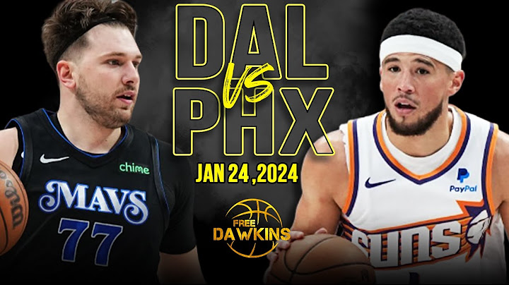 Dallas Mavericks vs Phoenix Suns Full Game Highlights | January 24, 2024 | FreeDawkins