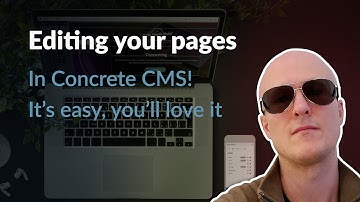 Editing a page in ConcreteCMS