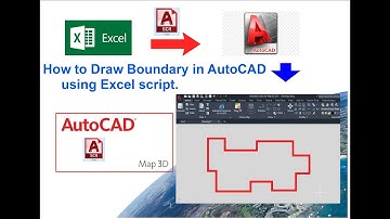 How to draw Boundary in AutoCAD using excel script.