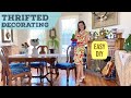 Thrift Store Decorating with Goodwill &  Vintage Finds | How to Recover Chair Seats Tutorial DIY