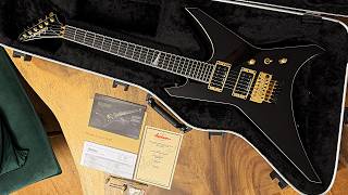 Jackson USA Warrior Custom Shop 2015 JCS Special Edition Slab Body Black & Gold + Black Winter
