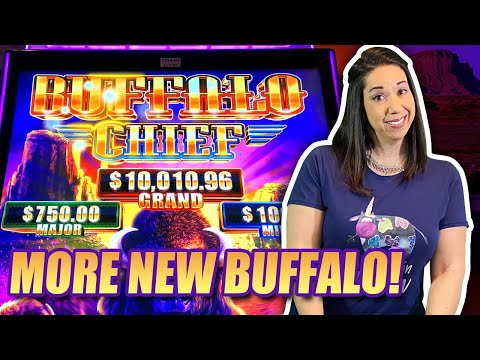 BRAND NEW BUFFALO SLOTS !! BUFFALO CHIEF ! BUFFALO RUSH ! MAX BET BIG WINS!