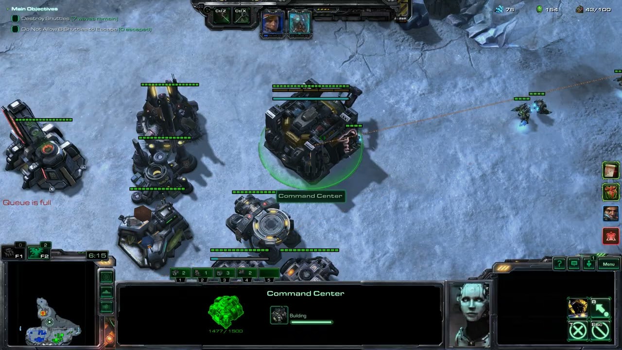 Starcraft 2: Кооперативный режим - Командир Абатур/Тихус/Аларак - Жестокий уровень сложности - 128