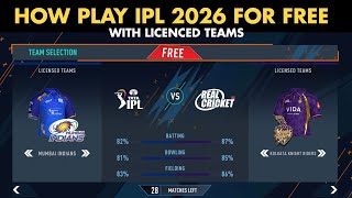 Real Cricket™ | 🤯FREE RCPL 2026 with Licensed Teams🔥