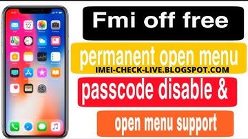 iPhone 6s To X permanent icloud off reading token For Fmi Off iCloud FMI off passcode or disabled
