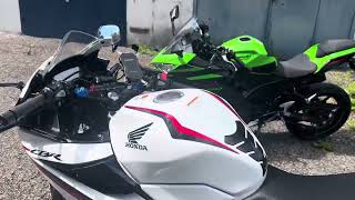 видео: Сравнение Kawasaki ninja 400 и Honda CBR 400R картинка: Сравнение Kawasaki ninja 400 и Honda CBR 400R