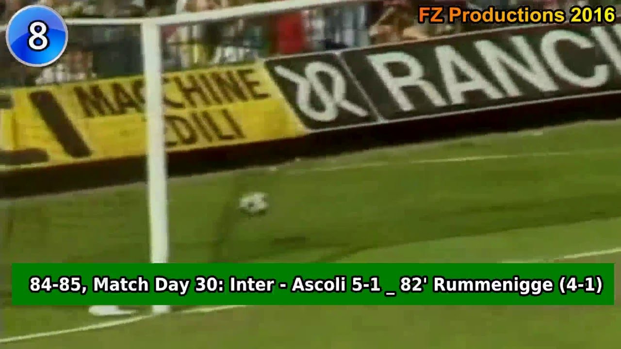 Karl Heinz Rummenigge 24 Goals In Serie A Inter 1984 1987 Youtube