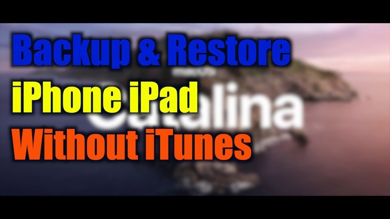 macOS Catalina Sync iPhone or iPad without iTunes - YouTube