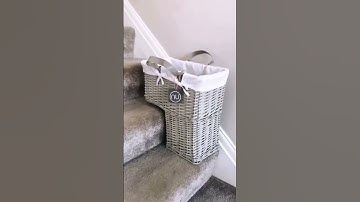 Quick & Easy Space saving Stair Basket! 😍👉 A must-have home accessory!! 🔎054713