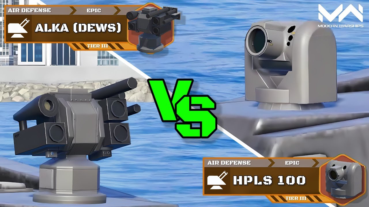 ALKA (DEWS) VS HPLS 100| Laser Air Defense Comparison | Modern Warships