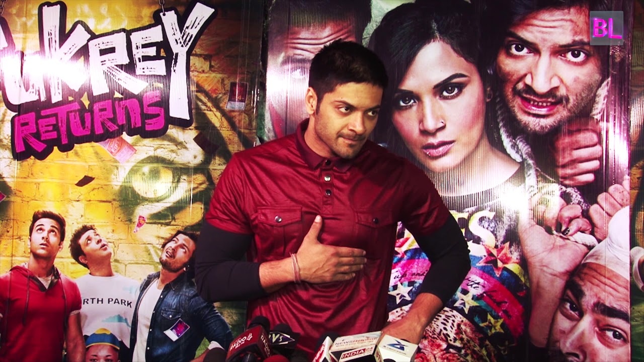 Ali Fazal Celebrates The Success Of The Film Fukrey Returns Youtube