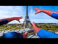 Spiderman jumps paris in real life parkour pov